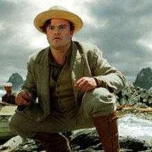 Jack Black in una scena di King Kong, diretto da Peter Jackson