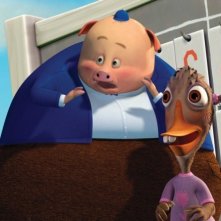 Una scena del film d'animazione Chicken Little - Amici per le penne