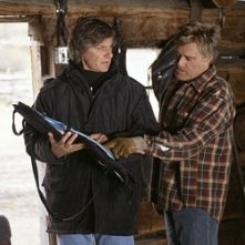 Lasse Hallstrom e Robert Redford sul set de Il vento del perdono