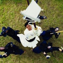 Alessandro Gassman in una sequenza di Transporter: extreme