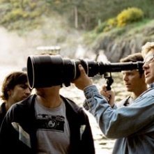 Il regista Rupert Wainwright sul set di Fog