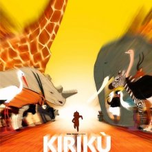 La locandina italiana di Kirikù e gli animali selvaggi