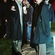 Shane Black e Robert Downey Jr. sul set di Kiss Kiss, Bang Bang
