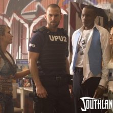 Seann William Scott in una scena del film Southland Tales