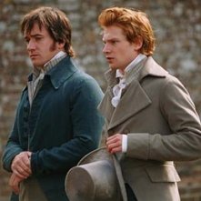 Matthew MacFadyen e Simon Woods in Orgoglio e Pregiudizio