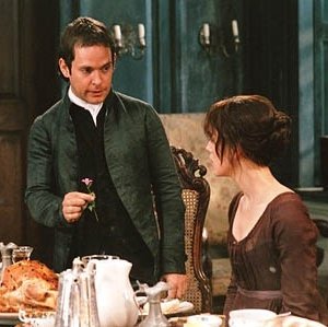 Tom Hollander e Keira Knightley in Orgoglio e Pregiudizio