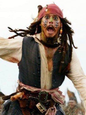 Johnny Depp in Pirates of the Caribbean: Dead Man's Chest