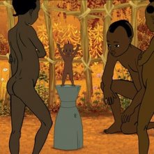 una sequenza del film d'animazione Kirikù e gli animali selvaggi