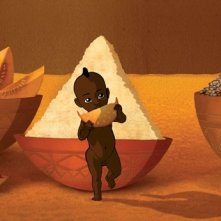 una scena del film d'animazione Kirikù e gli animali selvaggi