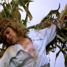 Linda Hamilton in una scena di GRANO ROSSO SANGUE