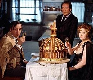 Ugo Tognazzi e Andrea Ferreol ne La Grande Abbuffata