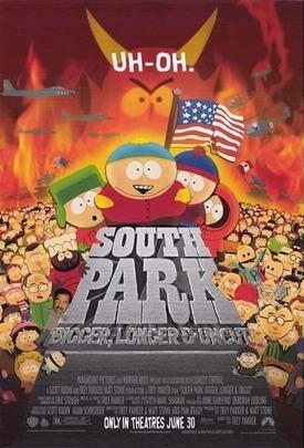 La locandina di South Park: il film - più grosso, più lungo & tutto intero