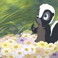 Una scena del film Bambi e il grande principe della foresta