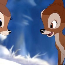 Una scena del film d'animazione Bambi e il grande principe della foresta.