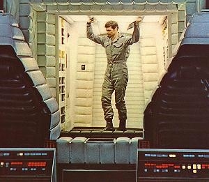 Gary Lockwood sul set di 2001: Odissea nello spazio