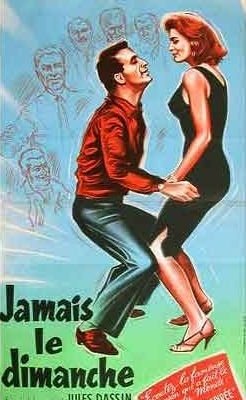 Affiche De Cinéma "Never On Sunday" (Jamais Le Dimanche) - Dassin - Bon état - Manifesto