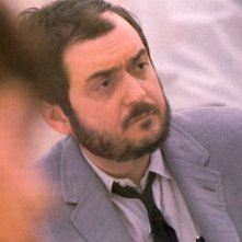 Il regista Stanley Kubrick sul set di 2001: Odissea nello spazio