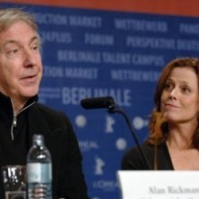 Alan Rickman e Sigourney Weaver a Berlino 2006 per presentare Snow Cake