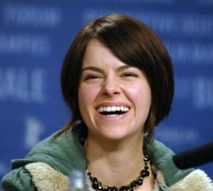 Emily Hampshire a Berlino 2006 per presentare Snow Cake
