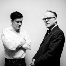 Una bella foto promozionale per Capote: Clifton Collins Jr. e Philip Seymour Hoffman