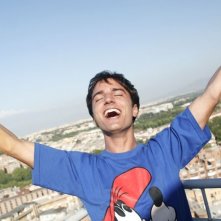 Nicolas Vaporidis esulta in scena del film Notte prima degli esami