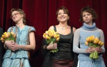 Berlinale 2006: Jasmila Zbanic, Mirjana Karanovic (al centro) e la giovanissima Luna Mijovic