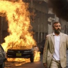 Clooney in una scena del film Syriana