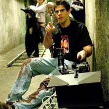 Eli Roth sul set di Hostel