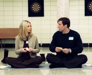 Nicolas Cage e Hope Davis in The Weather Man