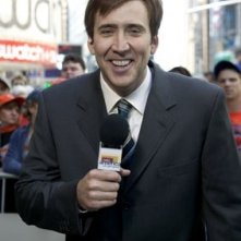 Nicolas Cage di fronte alle telecamere in The Weather Man