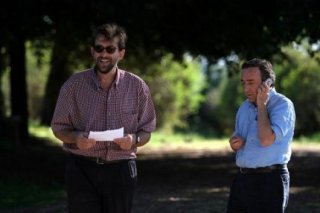 Moretti e Orlando sul set de Il caimano