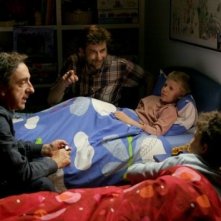 Nanni Moretti e Silvio Orlando sul set de Il caimano