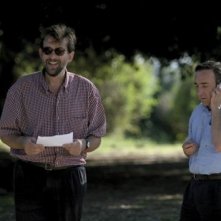 Silvio Orlando e Nanni Moretti sul set de Il caimano