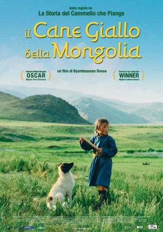 la locandina italiana di Il cane giallo della mongolia