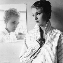 Jean Seberg sul set di Fino all'ultimo respiro (À bout de souffle)