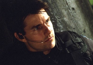 Un bel primo piano di Tom Cruise in Mission: Impossible III