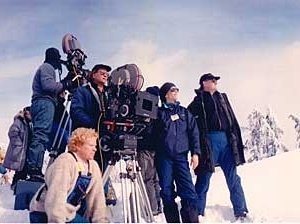 Un'immagine dal set di Millennium