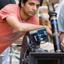 M. Night Shyamalan sul set di Lady in the Water