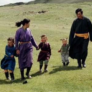 Una scena de il cane giallo della mongolia