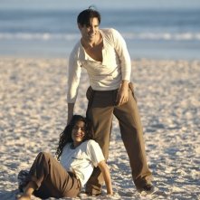 Colin Farrell e Salma Hayek nel film Chiedi alla polvere