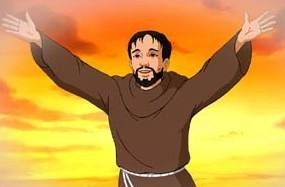 Una scena di Padre Pio