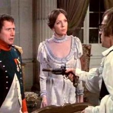 James Tolkan, Woody Allen e Diane Keaton in una scena di AMORE E GUERRA