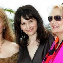 Miranda Richardson, Juliette Binoche e Gena Rowlands a Cannes per presentare Paris je t'aime