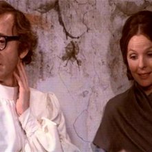 Woody Allen con Diane Keaton in una scena di AMORE E GUERRA