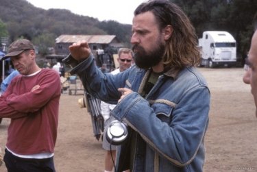 Rob Zombie on the set of the film The Devil's House