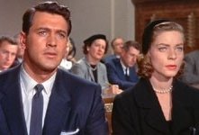 Rock Hudson e Lauren Bacall in Come le foglie al vento