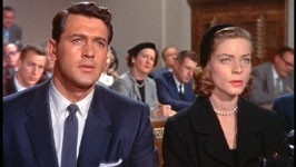 Rock Hudson e Lauren Bacall in Come le foglie al vento
