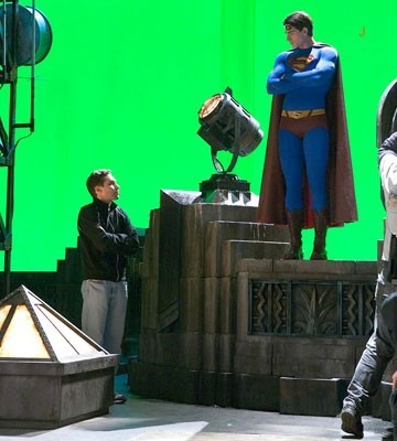 Bryan Singer E Brandon Routh Sul Set Di Superman Returns 27079