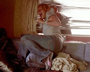 Una scena di The Hills Have Eyes