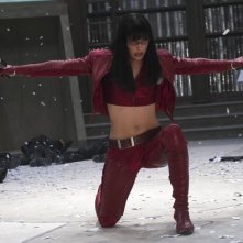 Grinta e sexyness per Milla Jovovich in una scena di Ultraviolet